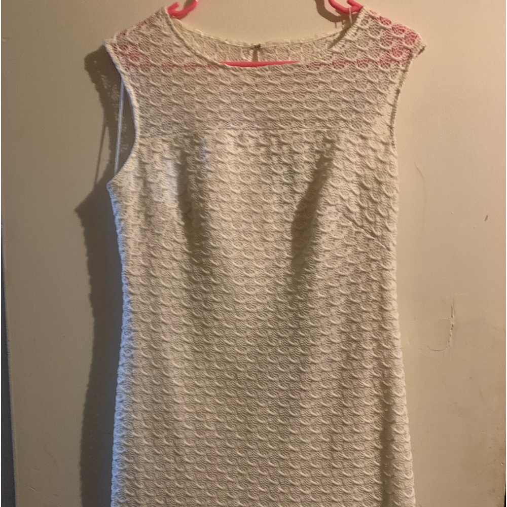 Size 8 Adrianna Papell white dress